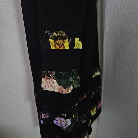 Desigual Womens Dress Paloma Floral/Lace Bell Sleeves Fairycore Fairygoth - Picture 6 of 11